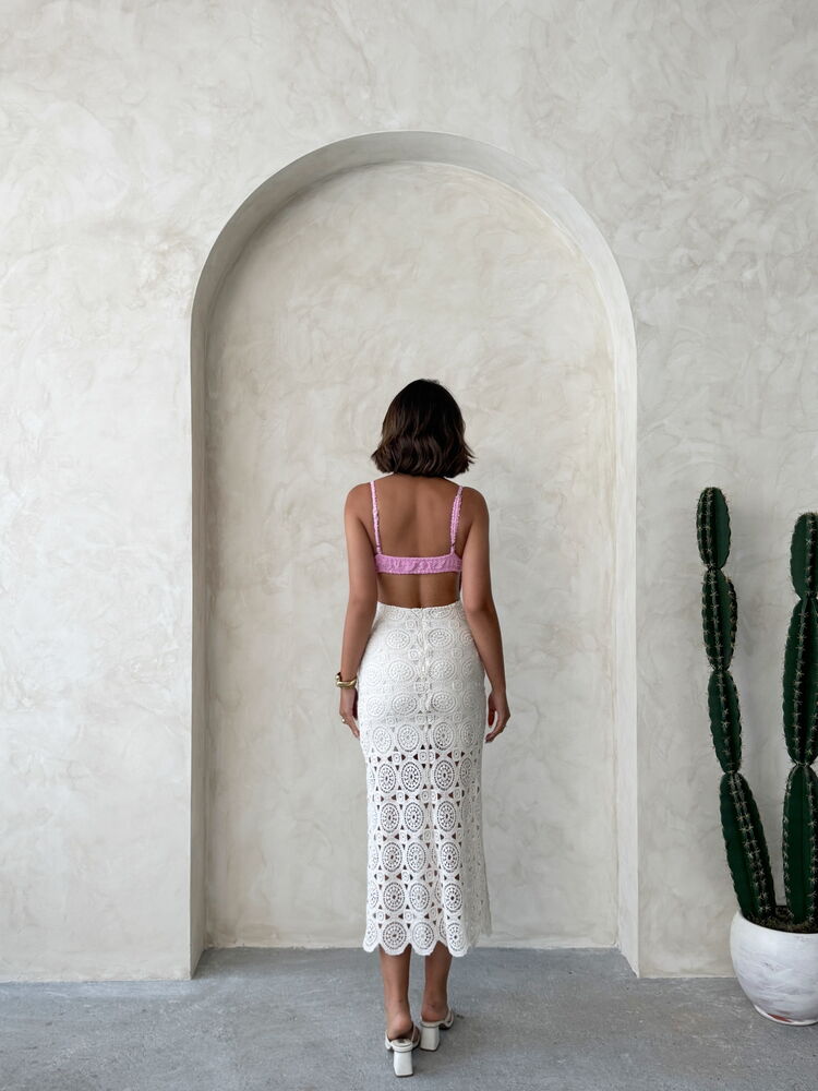 Renkli Dantel Elbise