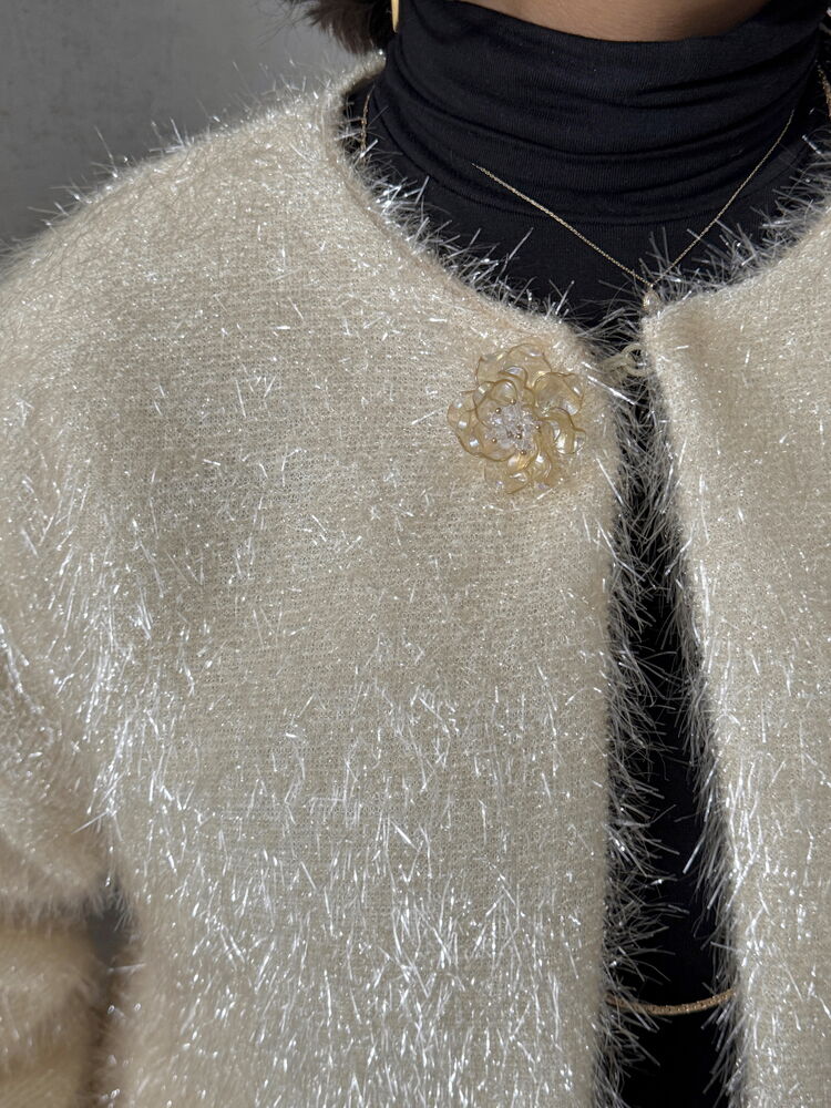 Simli Saçaklı Hırka