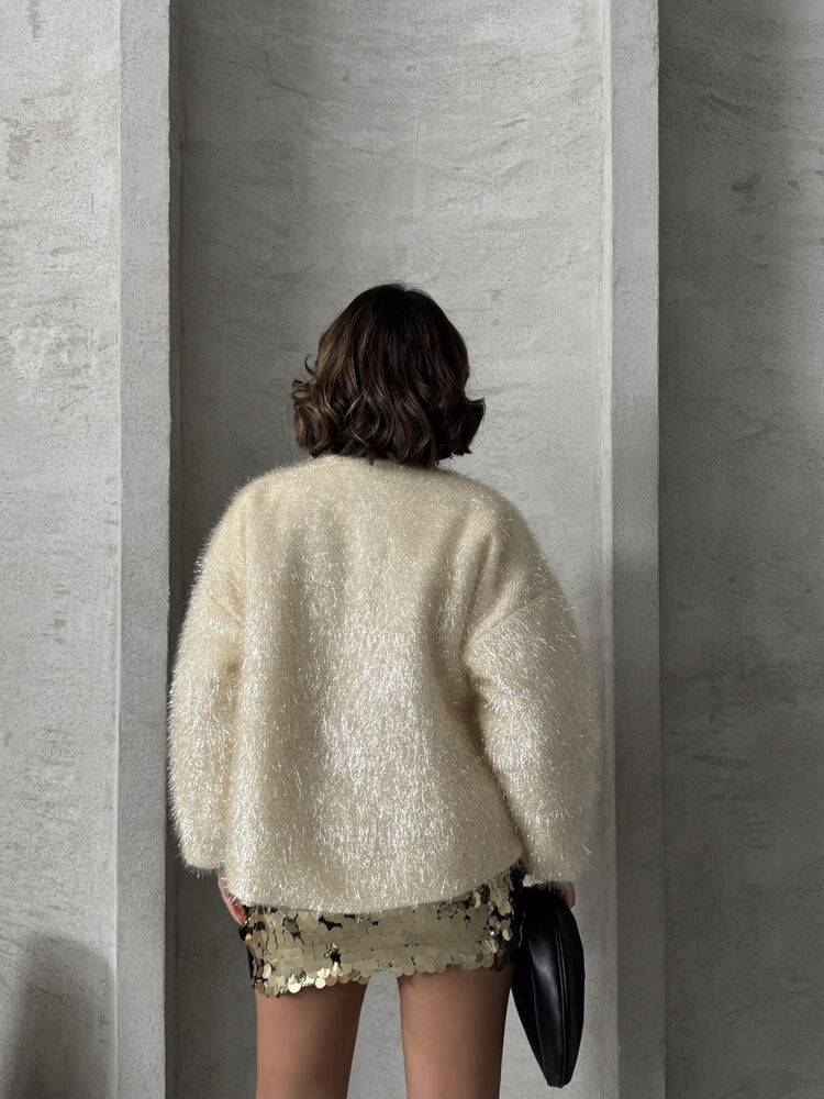 Simli Saçaklı Hırka